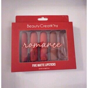 NEW Beauty Creations Matte Lipstick Set ROMANCE - INCLUDES 4 LIPSTICKS Red Tones